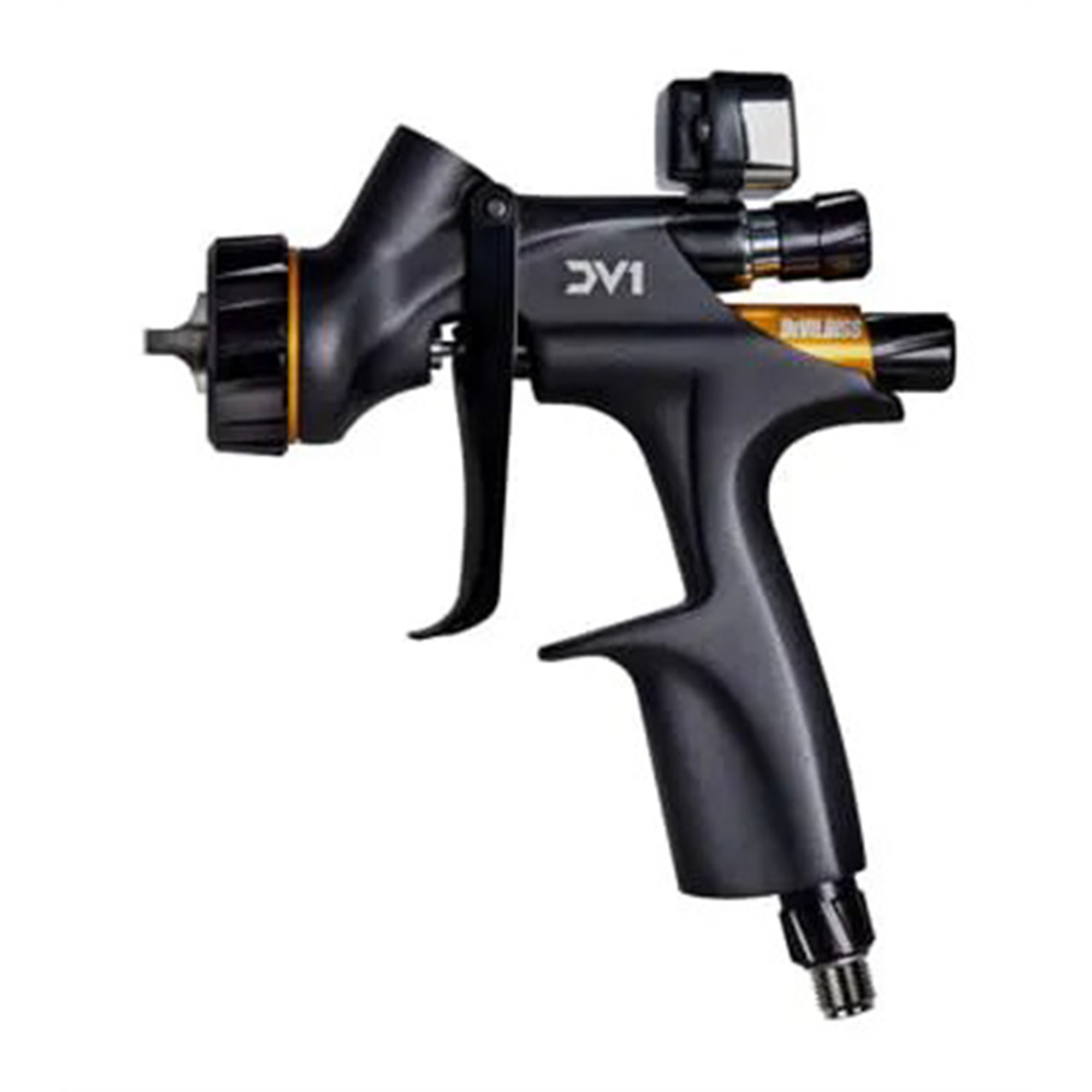 DeVilbiss DV1 Clearcoat HVLP Spray Gun — Easy Setup, High Productivity, Consistent Finish, Model# DEV704521